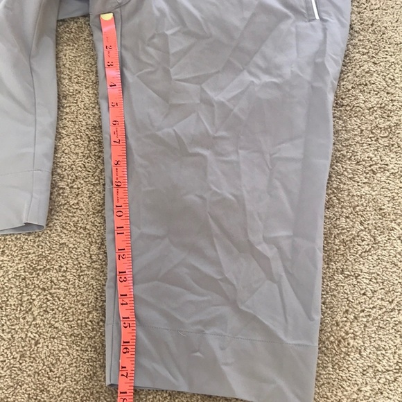 NWT! ADIDAS Size 8 grey with White climaCool Capri pants - Picture 6 of 8